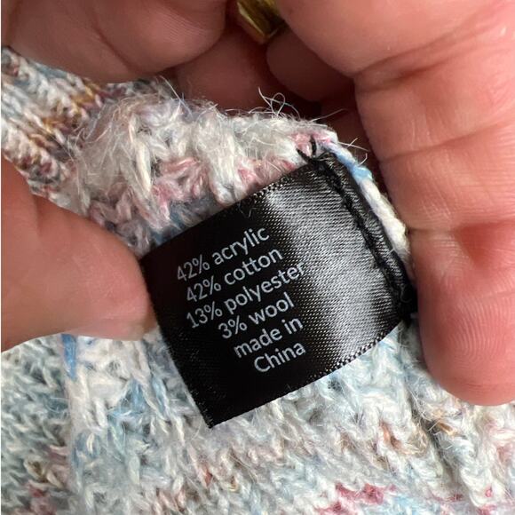 Lane Bryant Button-Front Cropped Cardigan - Spacedye Size 14/16 - Picture 4 of 7